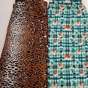 NEW OS ANIMAL & PLAID HEART SET